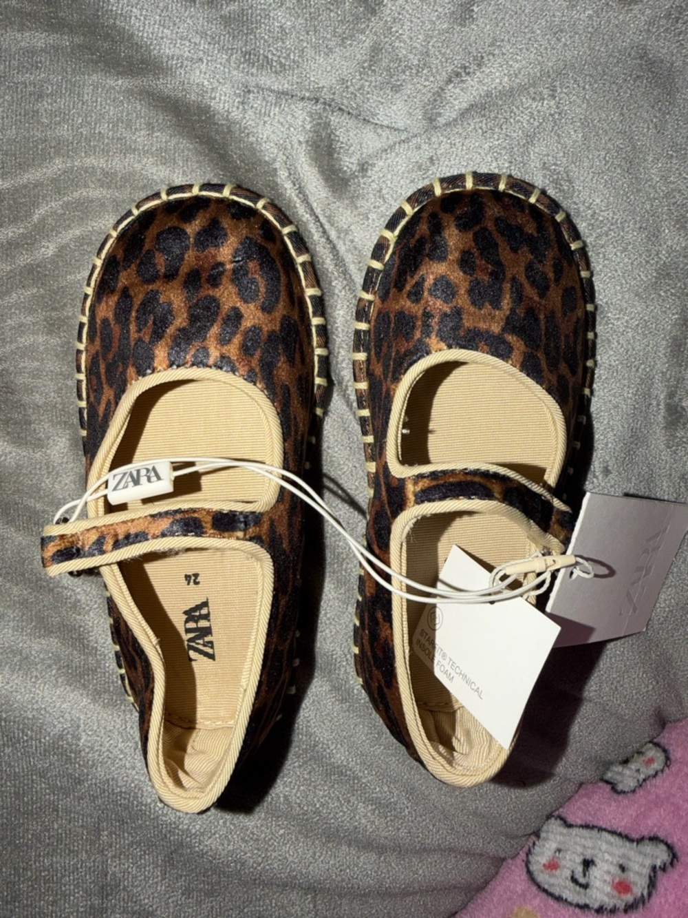Zara Kids Leopard Print Mary Janes - Brown & Black - Picture 3 of 5
